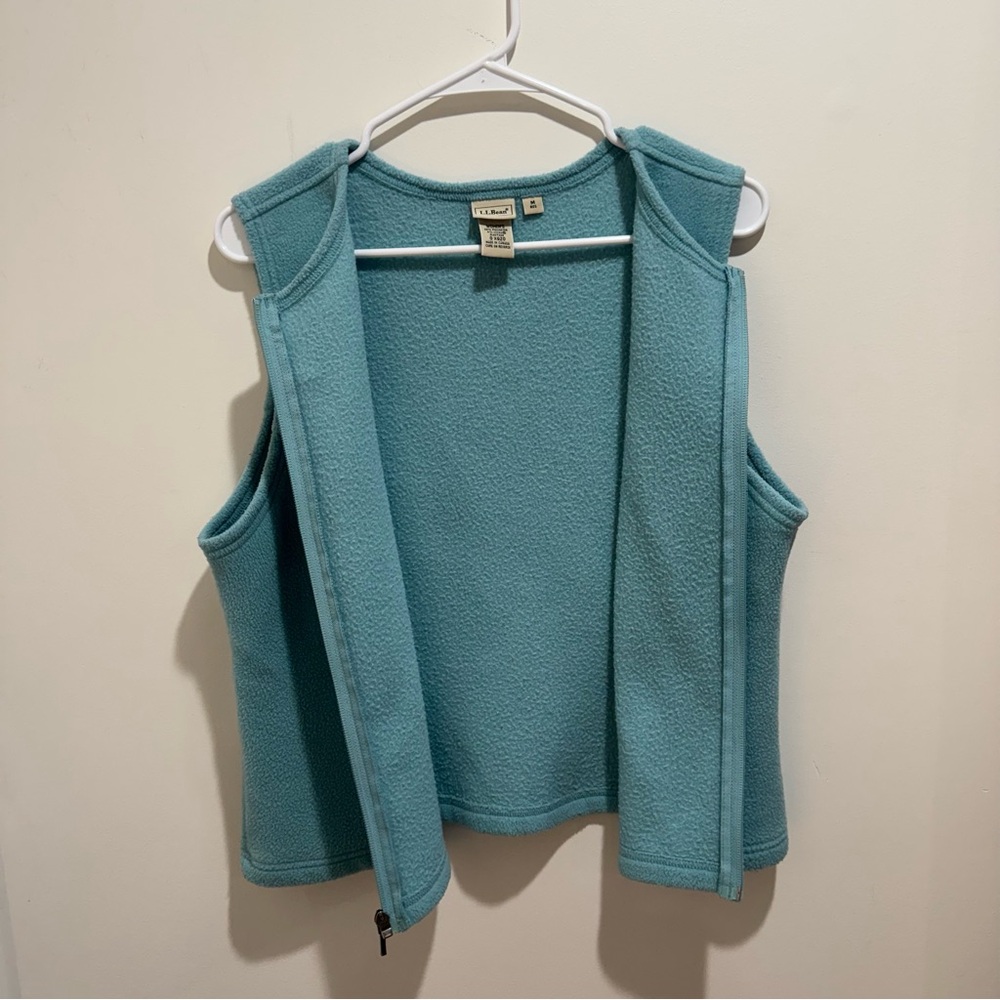 Vintage L.L. Bean Zip Front Fleece‎ Vest Women’s Medium - Picture 4 of 6